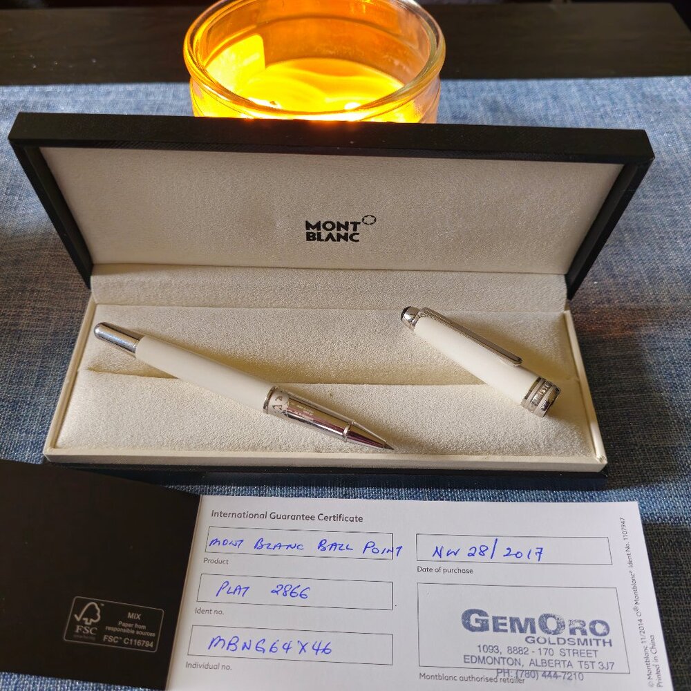 Mountblanc Meisterstuck Platinum Classique ballpoint pen 2866